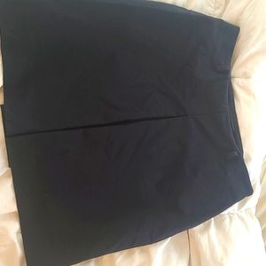 Prada navy A-line skirt